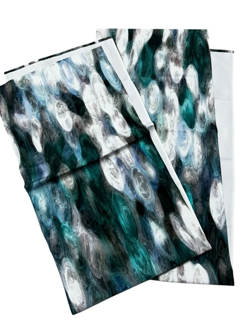 Wayfair Blue Green Watercolor Abstract Curtain Panels 82 Inch Rod Pocket Curtain